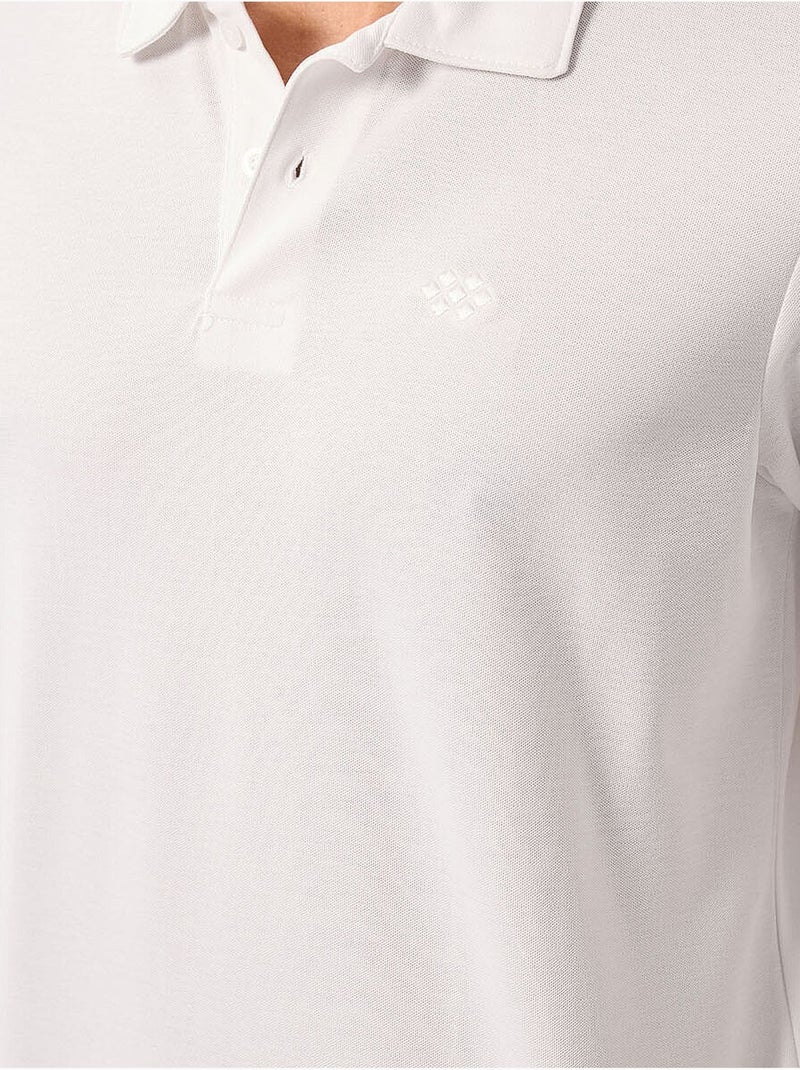 T-shirt polo homme en coton et élasthanne tommy Blanc cassé - Kiabi