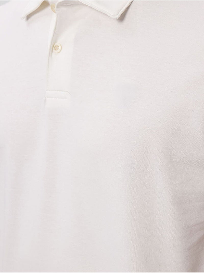 T-shirt polo homme en coton et élasthanne tommy Blanc cassé - Kiabi