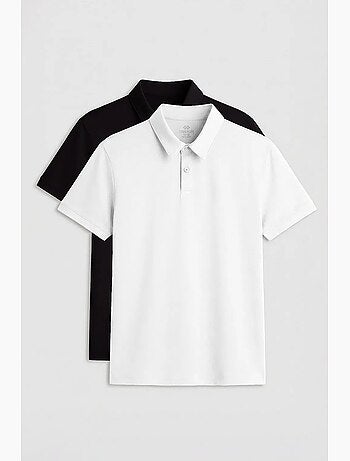 Lot de 2 polos coton élasthanne tommy