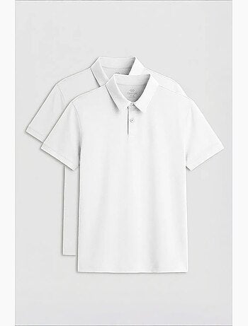 Lot de 2 polos coton élasthanne tommy