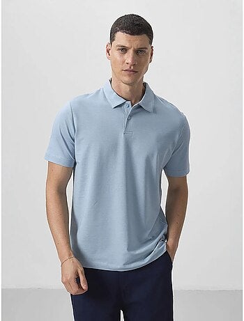 T-shirt polo homme en coton et élasthanne tommy