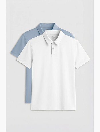 Lot de 2 polos coton élasthanne tommy