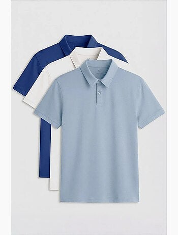 Lot de 2 polos coton élasthanne tommy