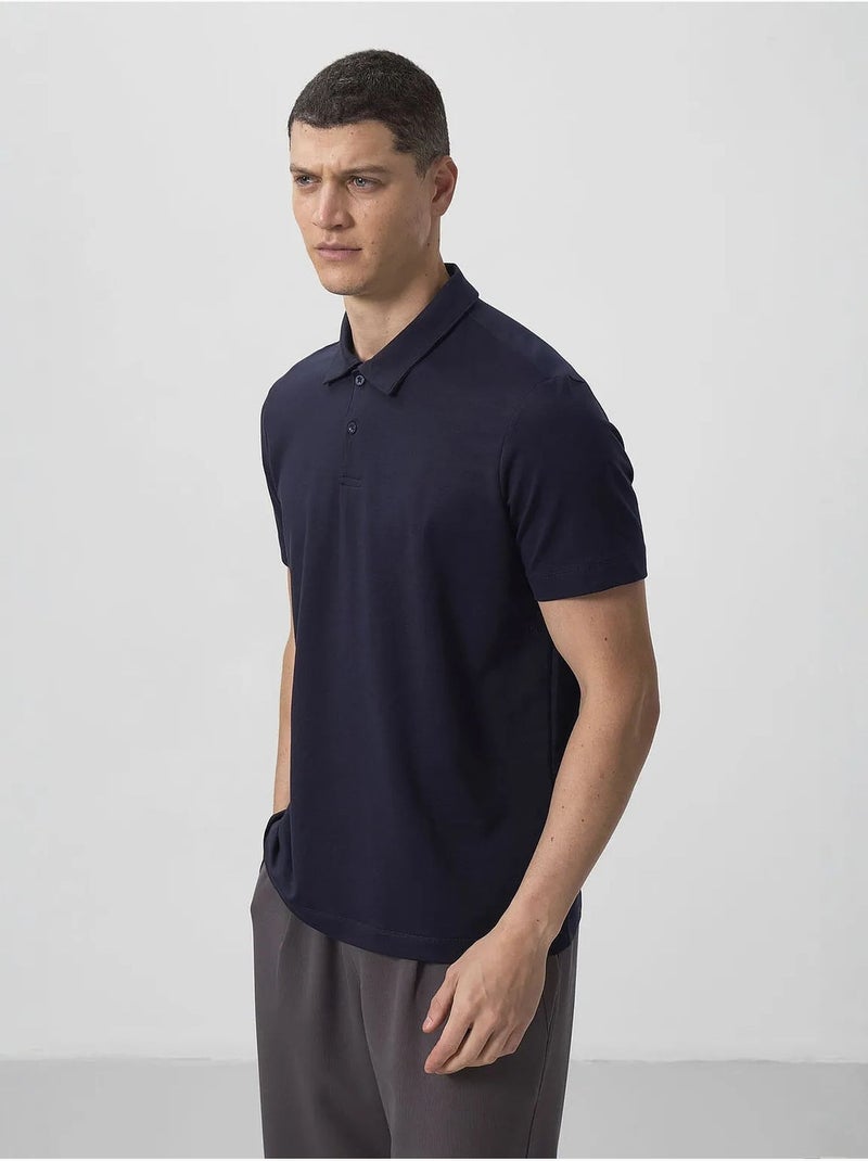 T-shirt polo homme en coton et élasthanne tommy Bleu marine - Kiabi