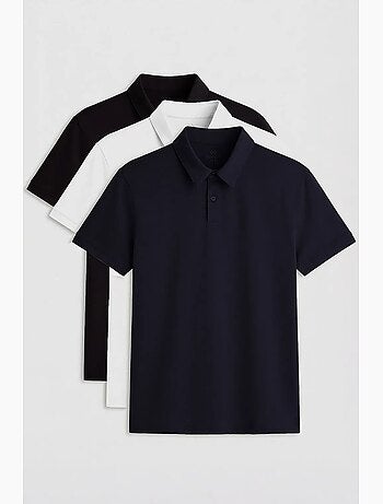 Lot de 2 polos coton élasthanne tommy