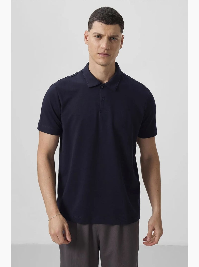 T-shirt polo homme en coton et élasthanne tommy Bleu marine - Kiabi