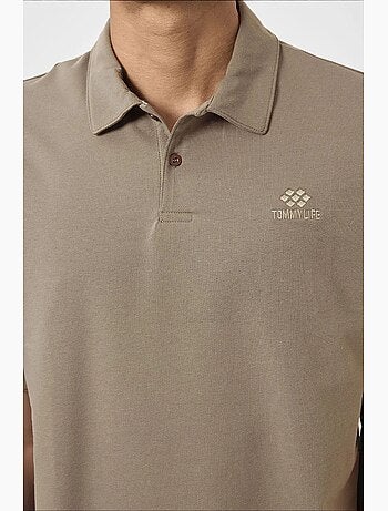 Polo coton élasthanne tommy