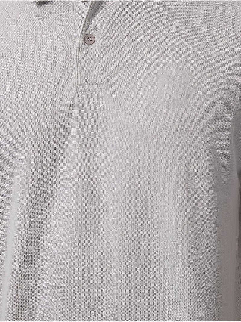 T-shirt polo homme en coton et élasthanne tommy Gris clair - Kiabi