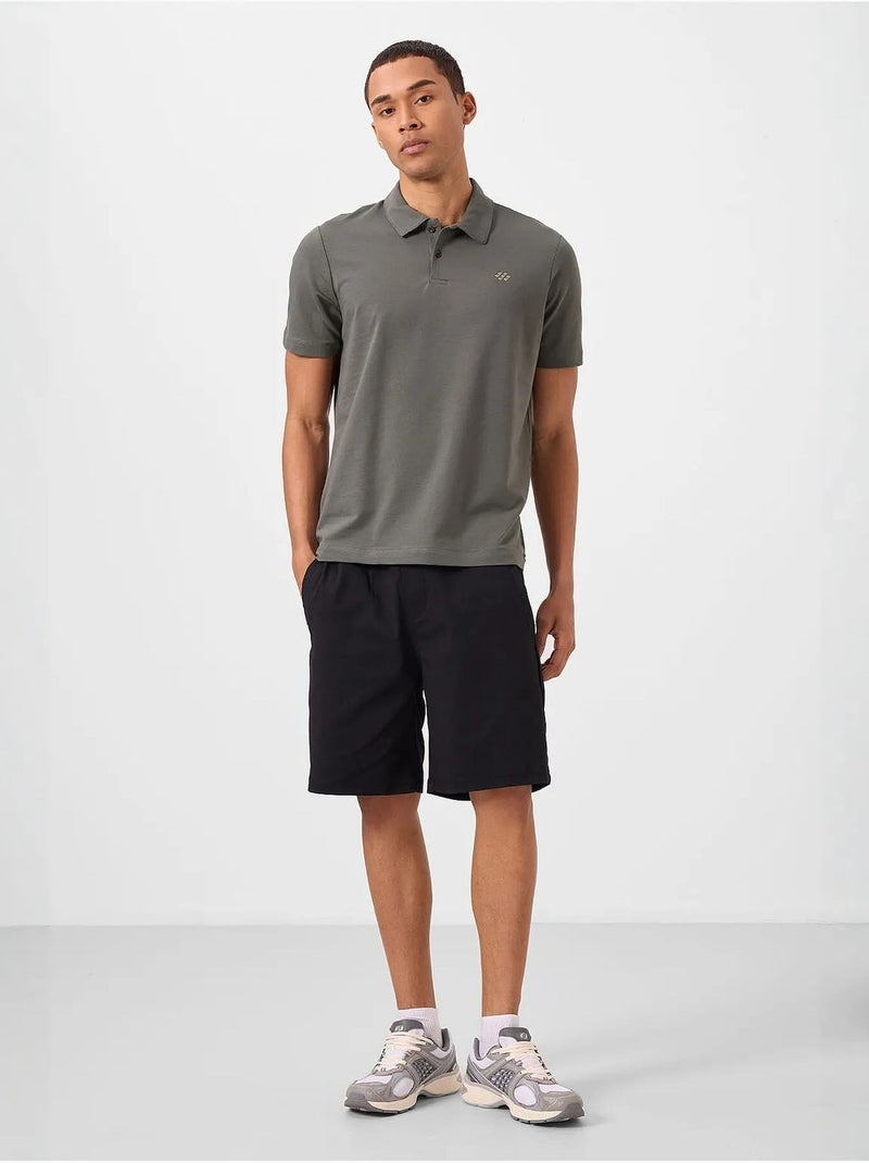 T-shirt polo homme en coton et élasthanne tommy Gris foncé - Kiabi