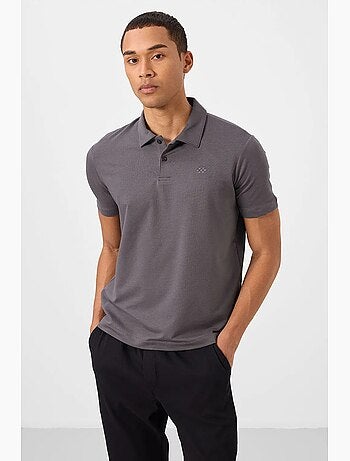 T-shirt polo homme en coton et élasthanne tommy