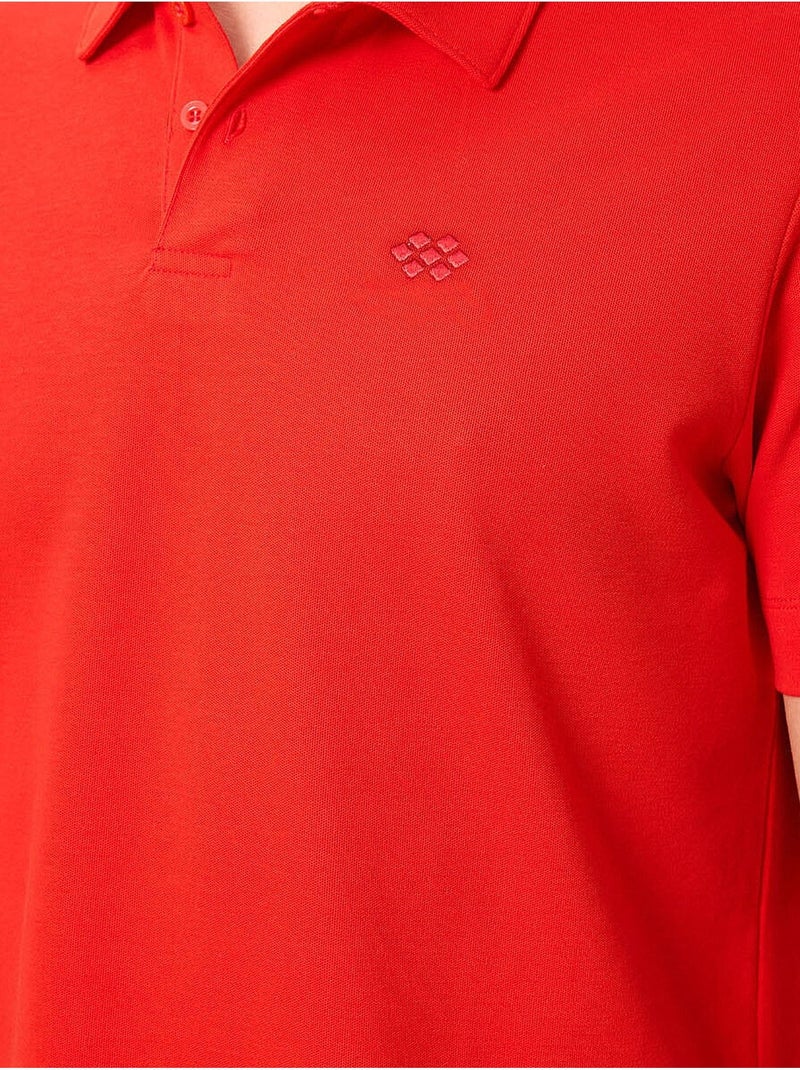 T-shirt polo homme en coton et élasthanne tommy Rouge - Kiabi
