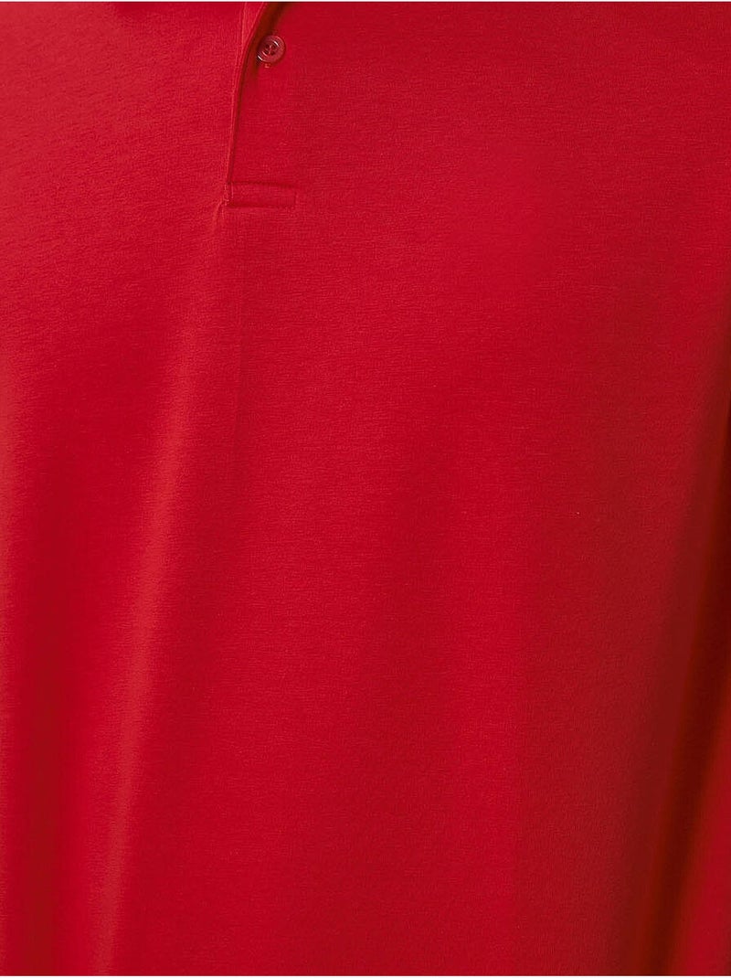 T-shirt polo homme en coton et élasthanne tommy Rouge - Kiabi