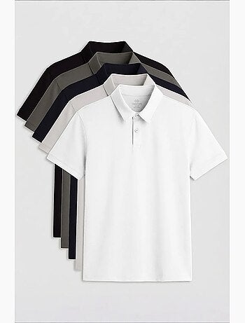 Lot de 2 polos coton élasthanne tommy