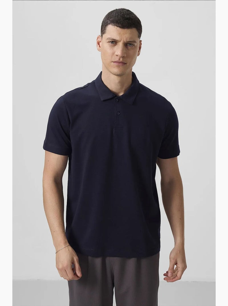 T-shirt polo homme en coton et élasthanne tommy Sable - Kiabi