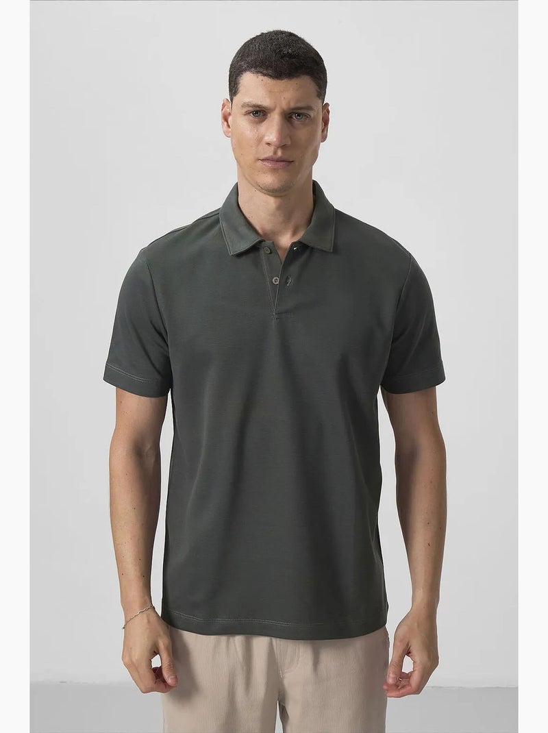 T-shirt polo homme en coton et élasthanne tommy Sable - Kiabi