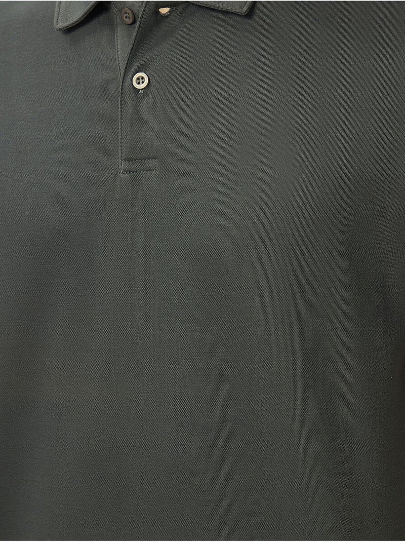 T-shirt polo homme en coton et élasthanne tommy Vert foncé - Kiabi