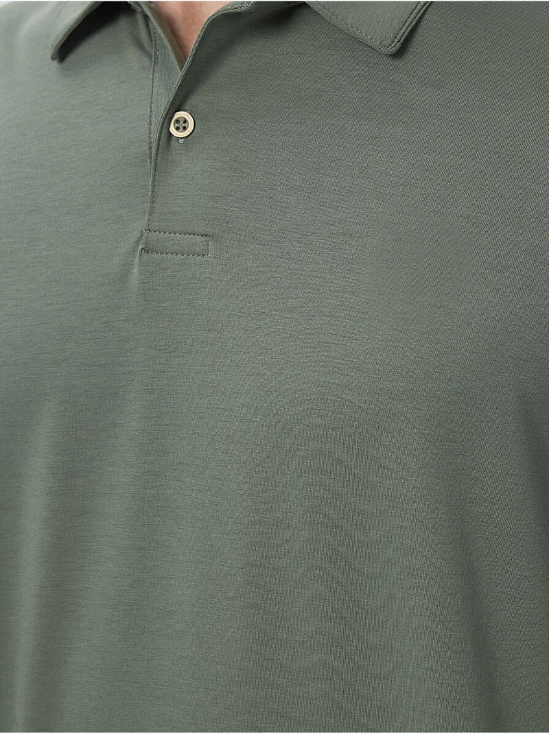 T-shirt polo homme en coton et élasthanne tommy Vert - Kiabi