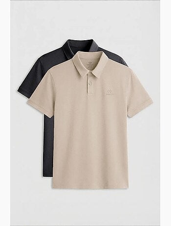 T-shirt polo homme en mélange de coton tommy