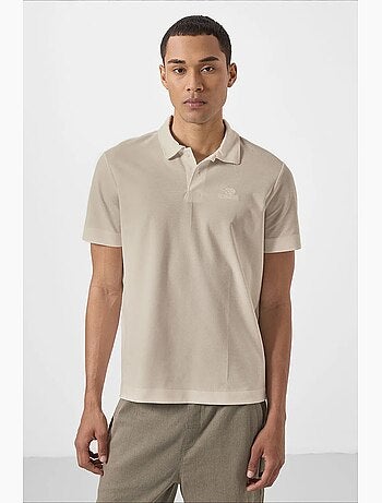 T-shirt polo homme en mélange de coton tommy