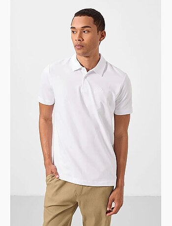 T-shirt polo homme en mélange de coton tommy