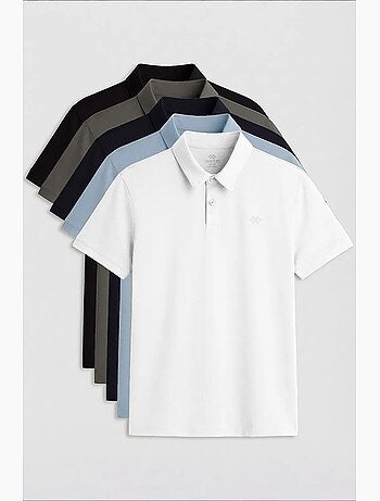 T-shirt polo homme en mélange de coton tommy