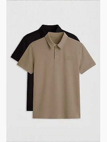 T-shirt polo homme en mélange de coton tommy