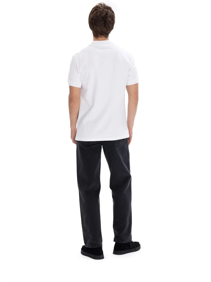 T-shirt polo homme uni giesto Blanc - Kiabi