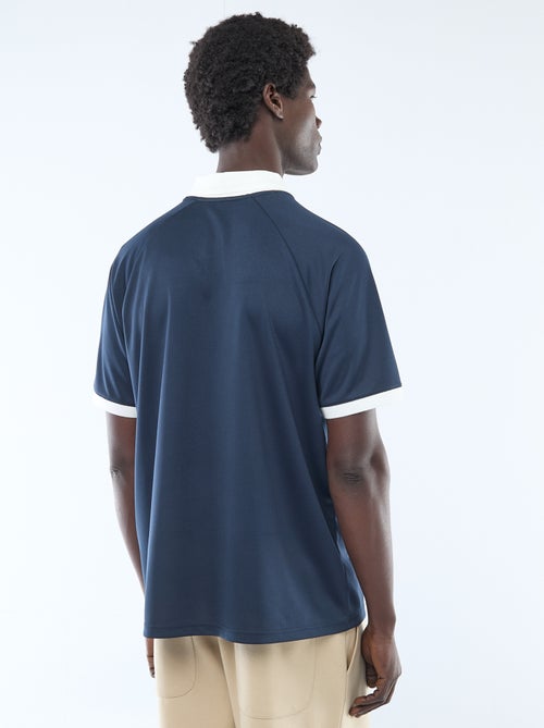 T-shirt polo imprimé à message - Kiabi