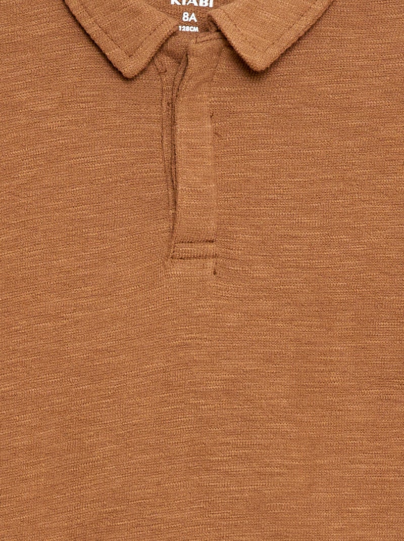 T-shirt polo Marron clair - Kiabi