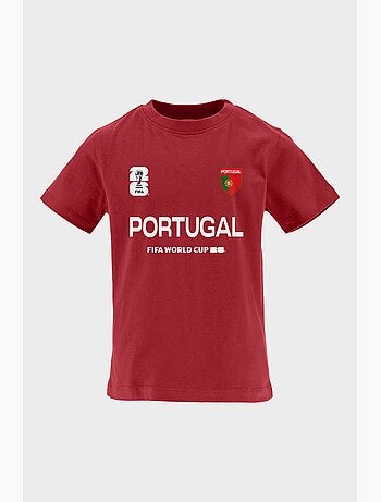 T-Shirt Portugal Enfant | Licence Officielle FIFA World Cup 2026