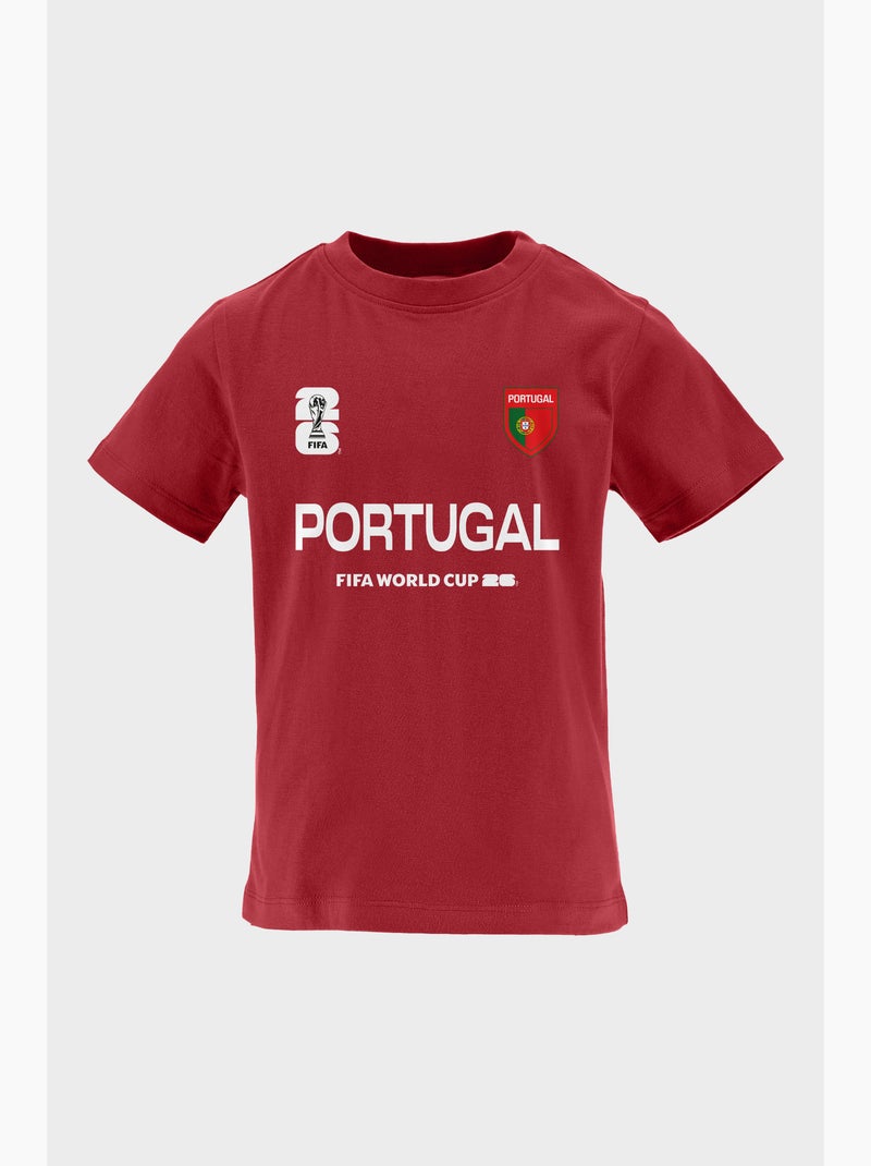 T-Shirt Portugal Enfant   | Licence Officielle FIFA World Cup 2026 Rouge - Kiabi
