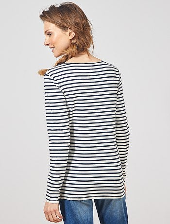 T-shirt pour allaitement ouverture par devant - Kiabi