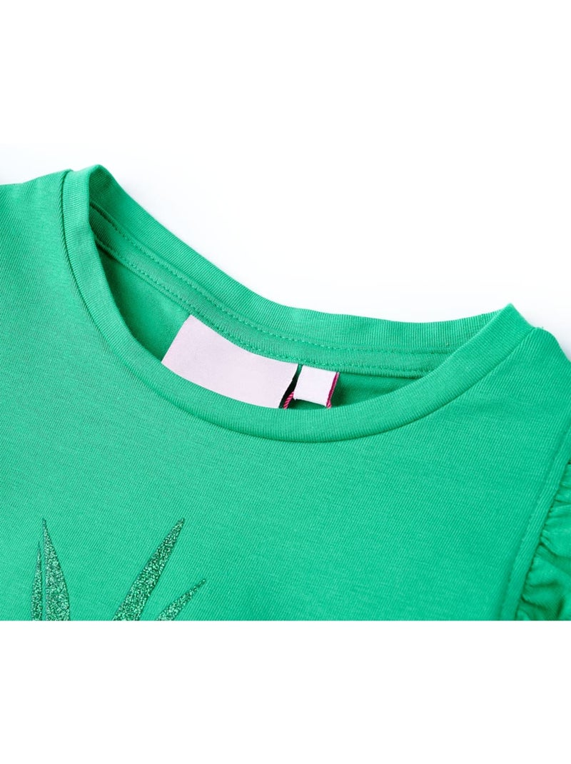T-shirt Pour Enfant Coton - VidaXL Vert - Kiabi
