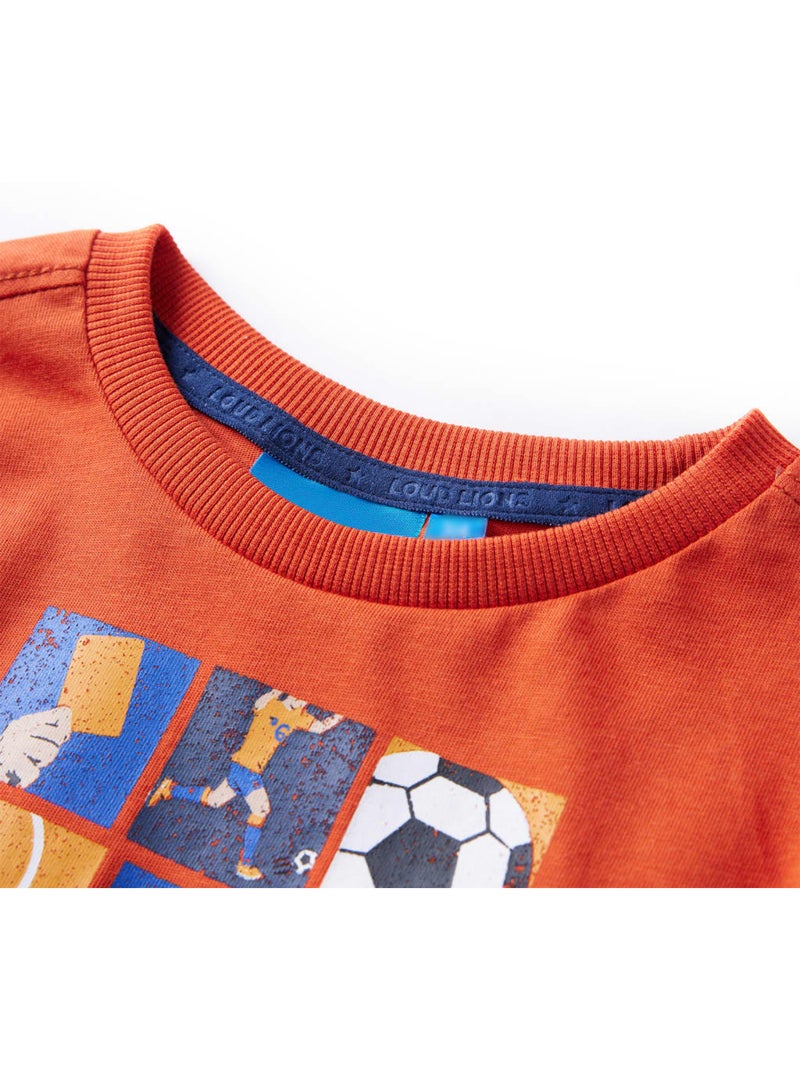 T-shirt Pour Enfants Coton - VidaXL Orange - Kiabi