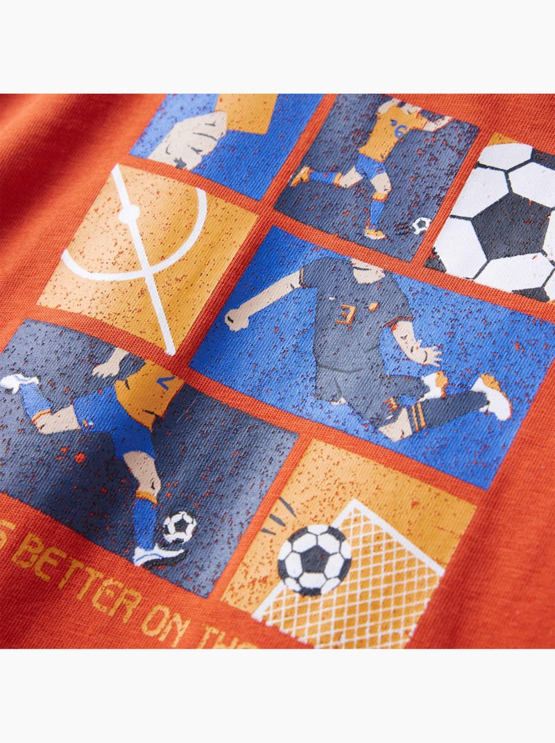 T-shirt Pour Enfants Coton - VidaXL Orange - Kiabi
