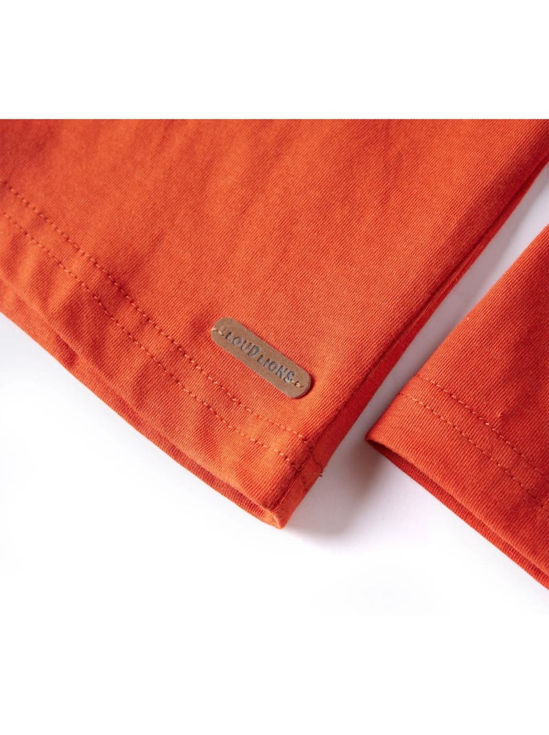 T-shirt Pour Enfants Coton - VidaXL Orange - Kiabi