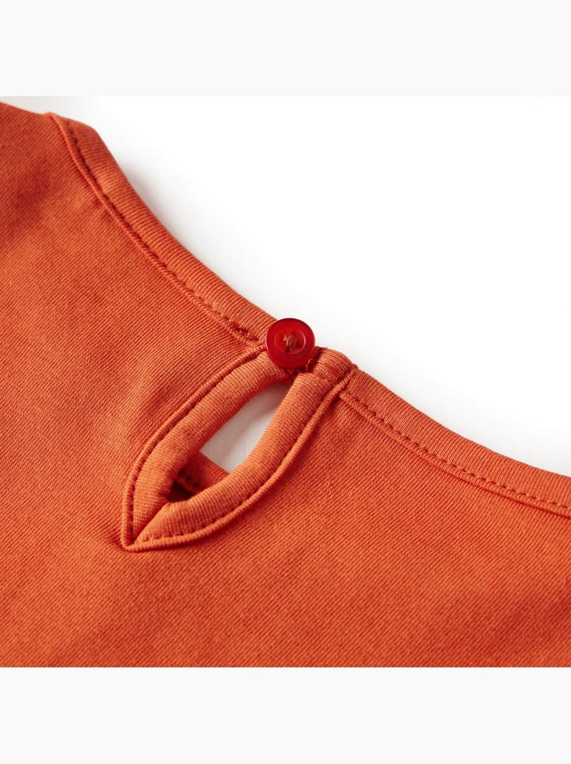 T-shirt Pour Enfants Coton - VidaXL Orange - Kiabi