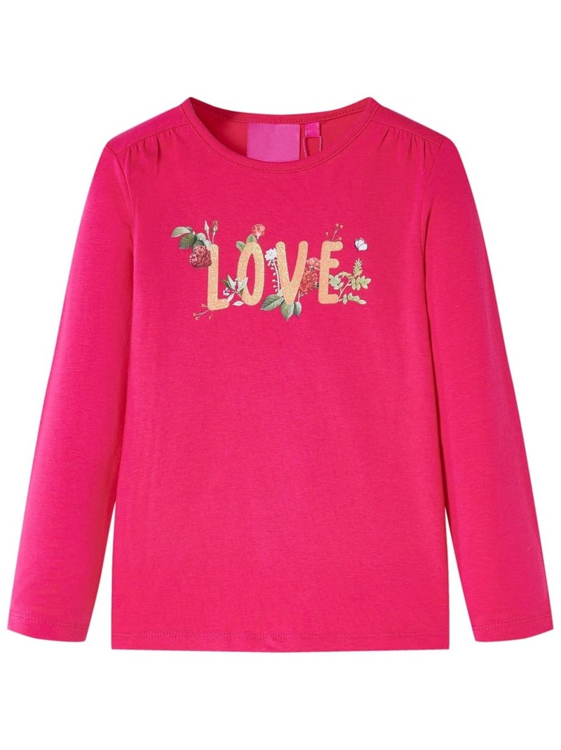 T-shirt Pour Enfants Tissu - VidaXL Rose - Kiabi