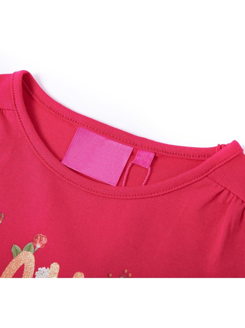 T-shirt Pour Enfants Tissu - VidaXL Rose - Kiabi