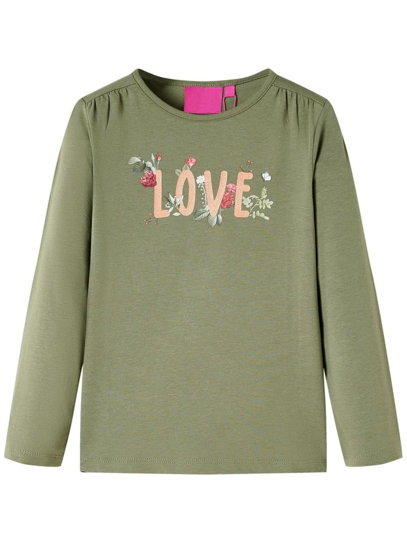 T-shirt Pour Enfants Tissu - VidaXL Vert - Kiabi