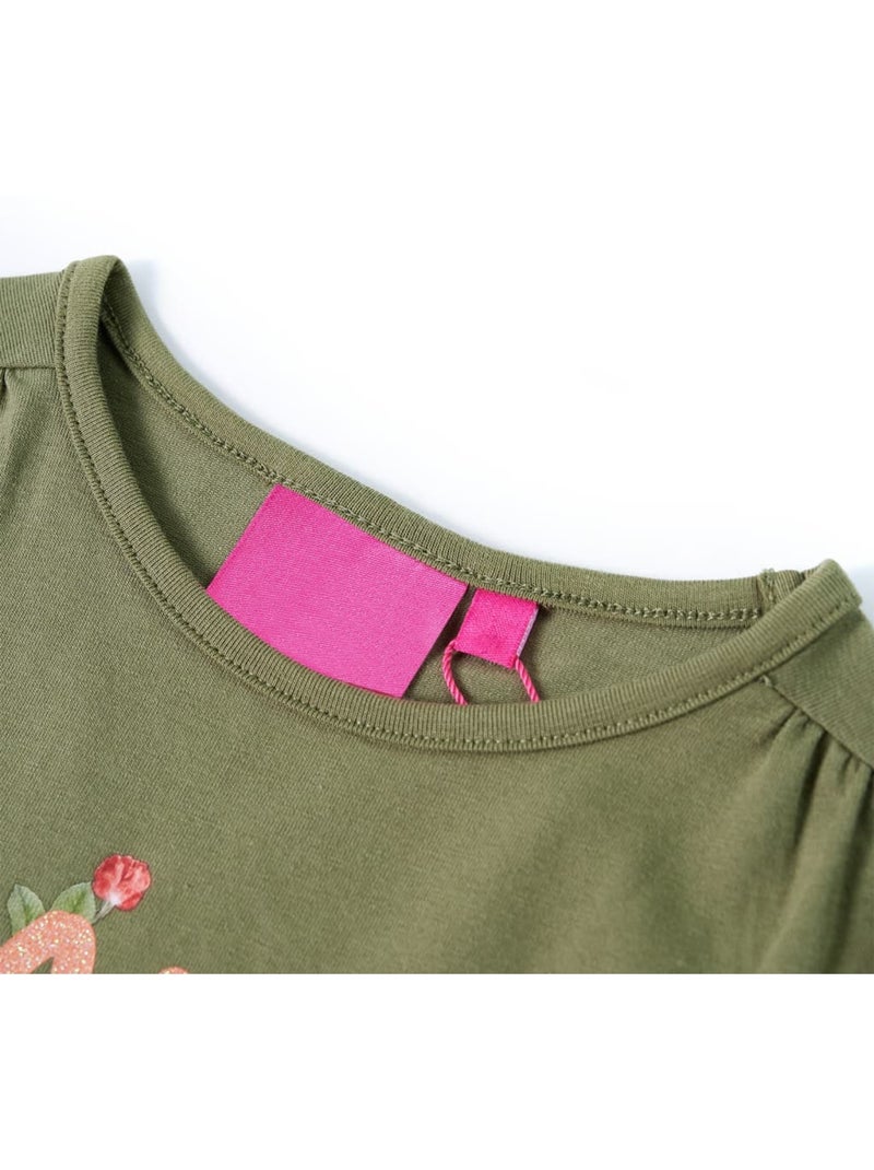 T-shirt Pour Enfants Tissu - VidaXL Vert - Kiabi