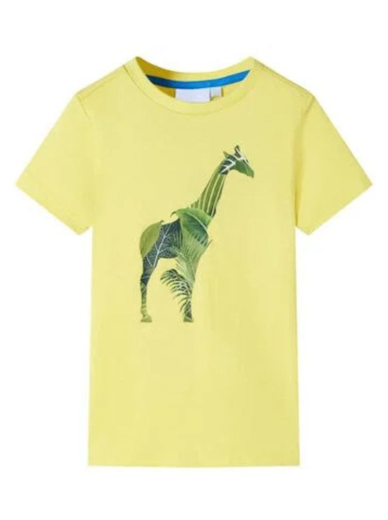 T-shirt pour enfants vidaXL Jaune - Kiabi
