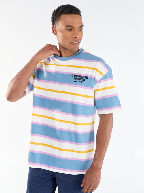 T-shirt pour homme à col rond en jersey fantaisie - Kiabi T-shirt pour homme à col rond en jersey fantaisie - Kiabi
