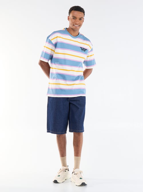 T-shirt pour homme à col rond en jersey fantaisie - Kiabi T-shirt pour homme à col rond en jersey fantaisie - Kiabi