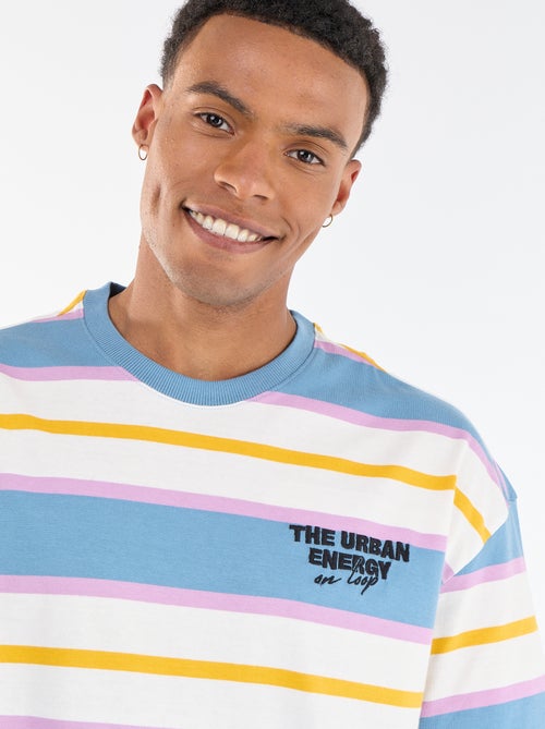 T-shirt pour homme à col rond en jersey fantaisie - Kiabi T-shirt pour homme à col rond en jersey fantaisie - Kiabi