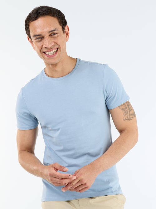 T-shirt pour homme en coton à col rond - Kiabi T-shirt pour homme en coton à col rond - Kiabi