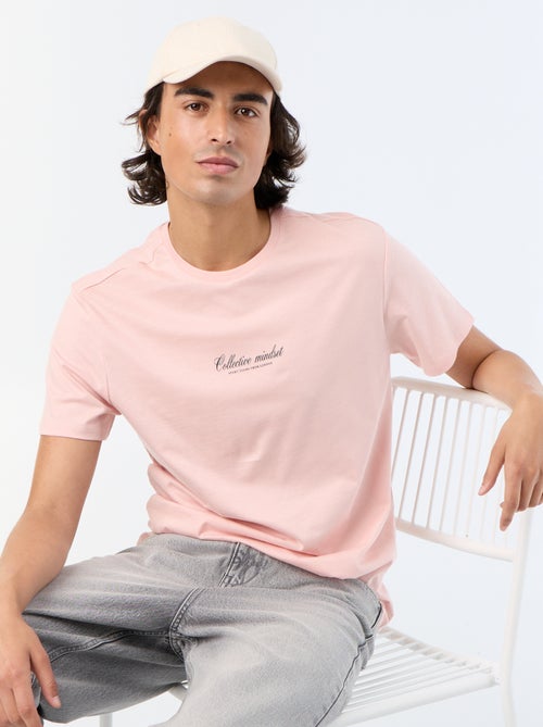 T-shirt pour homme en coton à col rond imprimé - Kiabi T-shirt pour homme en coton à col rond imprimé - Kiabi