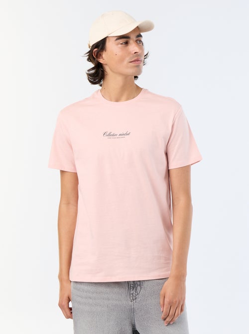 T-shirt pour homme en coton à col rond imprimé - Kiabi T-shirt pour homme en coton à col rond imprimé - Kiabi