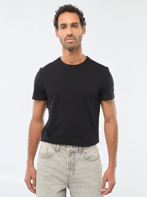 T-shirt pour homme en coton à col rond - Kiabi T-shirt pour homme en coton à col rond - Kiabi