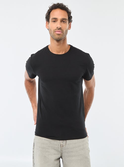 T-shirt pour homme en coton à col rond - Kiabi T-shirt pour homme en coton à col rond - Kiabi
